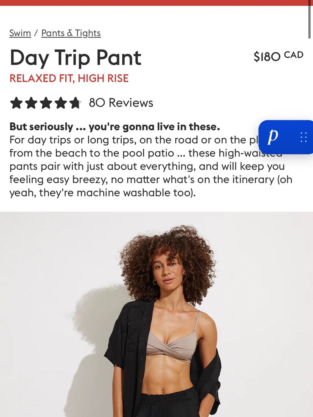 Left On Friday Black Day Trip Pants
